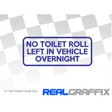 No Toilet Roll Sticker