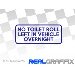 No Toilet Roll Sticker