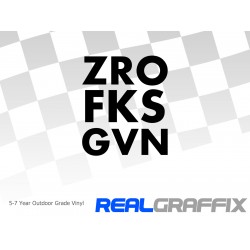ZRO FKS GVN Sticker
